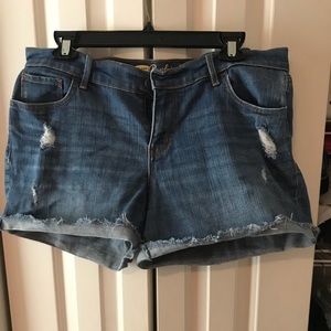 Denim shorts